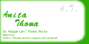 anita thoma business card